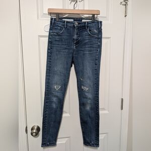 Pilcro And The Letterpress, Size 27, Superscript Skinny Jeans, Light Distressing